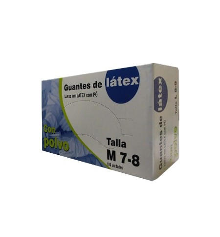 Luvas Latex c/Po Super Finas Tamanho (M) - (Pack 100un)