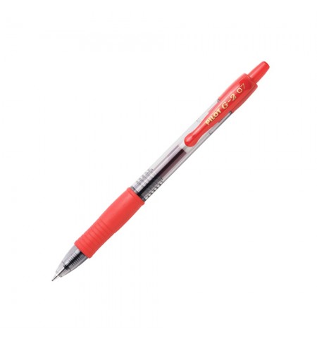 Esferográfica Gel Pilot G-2 Retrátil Vermelho 0,7mm 1un