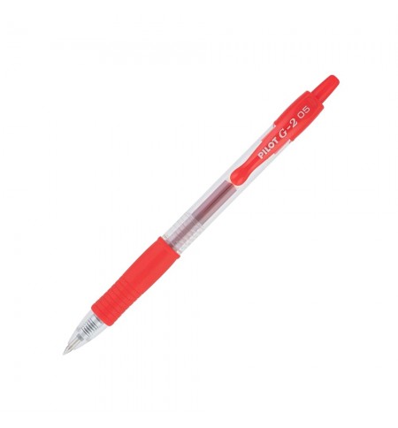 Esferográfica Gel Pilot G-2 Retrátil Vermelho 0,5mm 1un