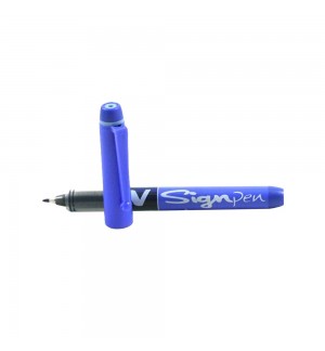 Marcador Médio Pilot V-Sign Pen 0,6mm Azul 1un