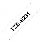 Fita Laminada SuperAdesiva 12mmx8mts Branco/Preto