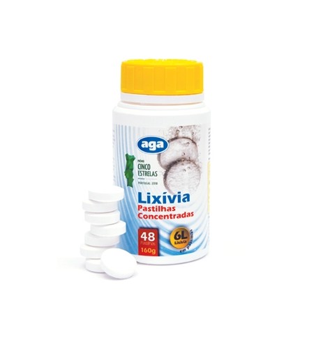 Lixivia em Pastilha Sólida (1 Pastilha p/ 6 Litros) 48un