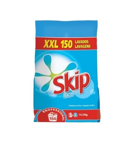 Detergente Pó Máquina Roupa Skip Pro 150 Doses 14,25Kg