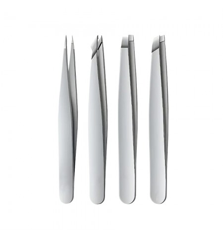 Pinças Profissionais para Sobrancelhas Vários Formatos 4un