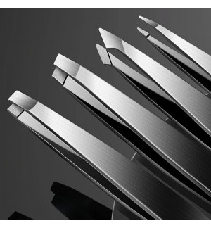 Pinças Profissionais para Sobrancelhas Vários Formatos 4un