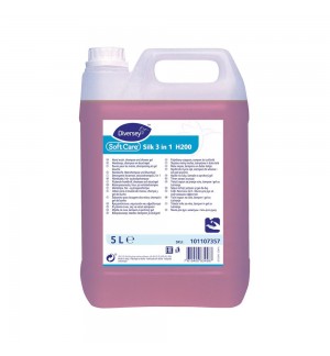 Gel de Banho Sabonete e Champô Soft Care Silk 3 em 1 H200 5L