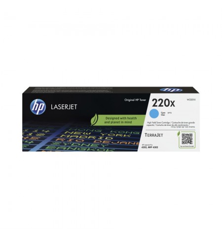 Toner HP 220X Azul W2201X 5500 Pág.