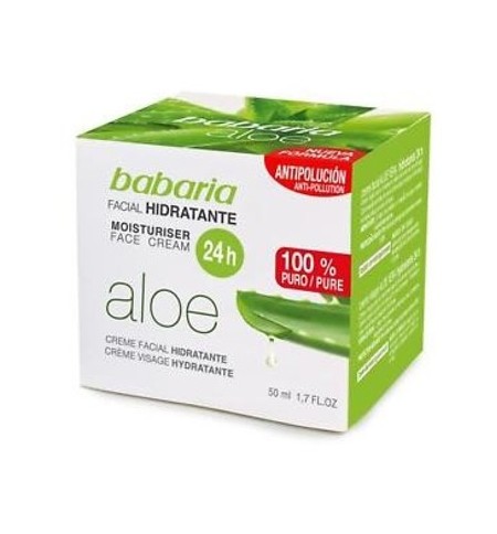 Creme Facial Babaria Hidratante 24h Aloe Vera 50ml