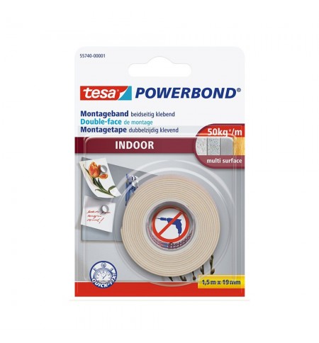 Fita Adesiva Dupla Face 19mmx1,5m Powerbond Interior Tesa