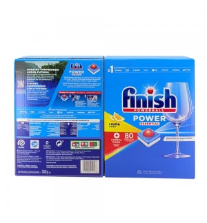 Detergente Máquina Loiça Pastilhas Finish Powerball 80un