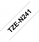 Fita Não Laminada 18mmx8mts Branco/Preto