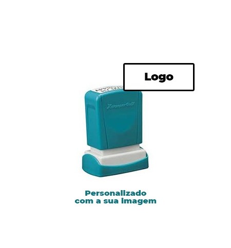 Carimbo 11x25mm Xstamper Quix Preto 1un., personalizado
