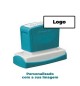 Carimbo 22x69mm Xstamper Quix Preto 1un., personalizado