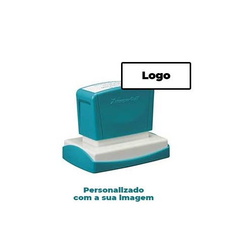 Carimbo 36x61mm Xstamper Quix Preto 1un., personalizado