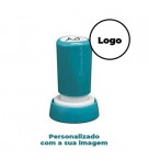 Carimbo Redondo 20mm Xstamper Quix Preto 1un., personalizado