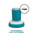 Carimbo Redondo 38mm Xstamper Quix Preto 1un., personalizado