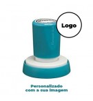 Carimbo Redondo 45mm Xstamper Quix Preto 1un., personalizado