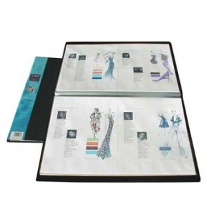 Pasta c/40 Bolsas 80 Páginas Catálogo A3 Preto