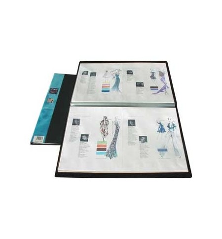 Pasta c/40 Bolsas 80 Páginas Catálogo A3 Preto