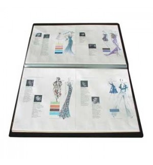 Pasta c/40 Bolsas 80 Páginas Catálogo A3 Preto