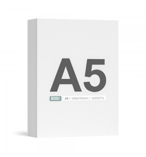 Papel 080gr Fotocopia A5 byNavigator 148x210mm 1x500Fls