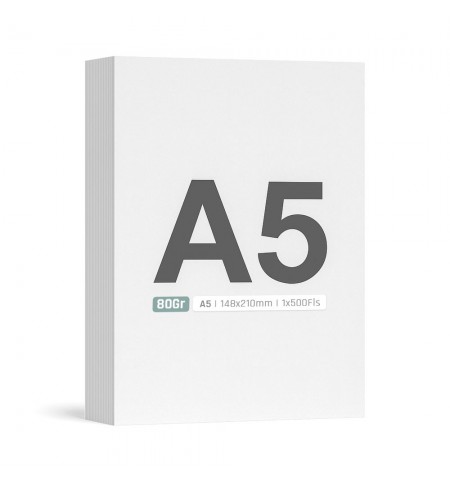 Papel 080gr Fotocopia A5 byNavigator 148x210mm 1x500Fls