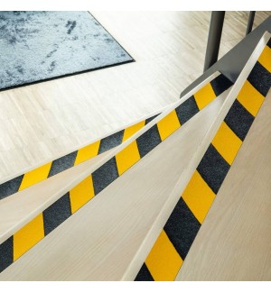 Fita Adesiva Antiderrapante 50mmx15m Duraline Preto/Amarelo