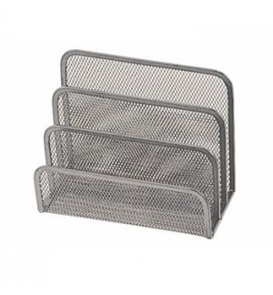 Suporte para Cartas em Rede metálica Prata