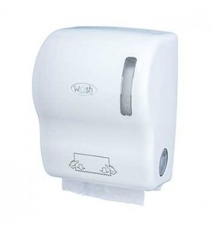 Dispensador Toalhas Rolo c/ Auto-Corte ABS Branco