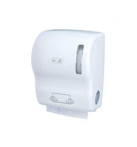 Dispensador Toalhas Rolo c/ Auto-Corte ABS Branco