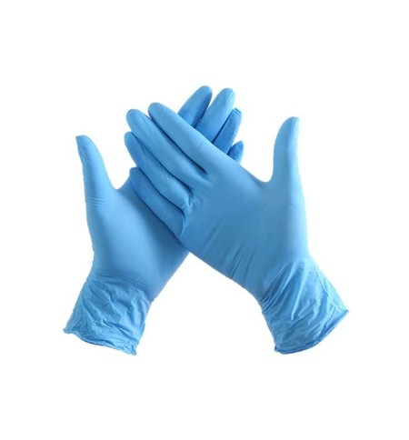 Luvas Nitrilo s/Pó Azul Tam.(M) Azul 100un