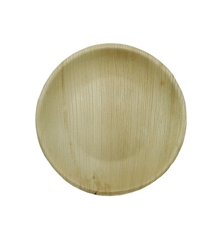 Pratos 23cm Folha de Palma Redondos 25un