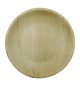 Pratos 23cm Folha de Palma Redondos 25un