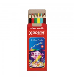 Lápis Cor 06un Cx Cartão Epene 09cm