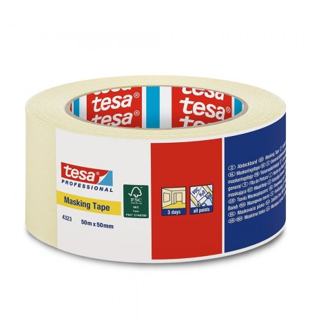 Fita Adesiva Crepe 50mmx50m Tesa Professional 4323