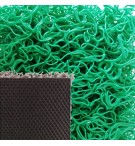 Tapete Malha PVC c/Fundo 14mm Verde Metro Linear