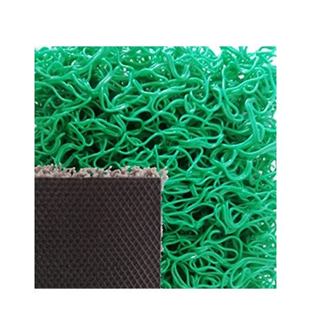 Tapete Malha PVC c/Fundo 14mm Verde Metro Linear