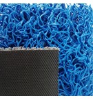 Tapete Malha PVC c/Fundo 14mm Azul Metro Linear