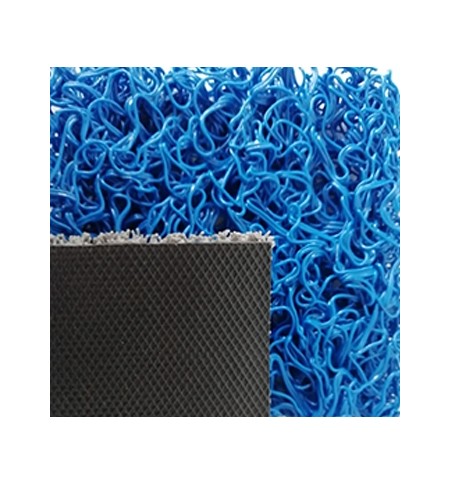 Tapete Malha PVC c/Fundo 14mm Azul Metro Linear