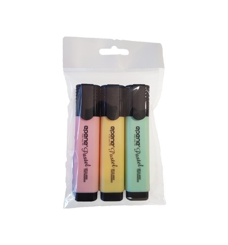 Marcador Fluorescente Epene Pastel 3 Cores 3un