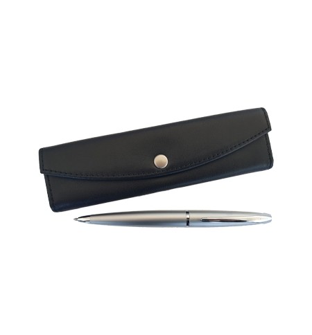 Esferográfica + Bolsa Cross ATX Cromado Fosco