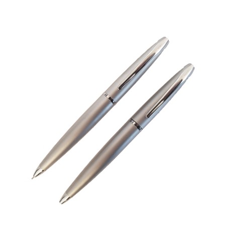 Esferográfica + Lapiseira Cross ATX Cromado Fosco