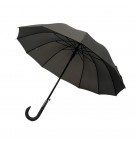 Guarda-Chuva Automático 12 Varas Cinza Cabo de Borracha