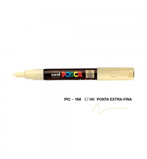 Marcador Uniball Posca PC-1M 0,7mm Marfim (46) 1un