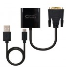 Adaptador DVI Macho / VGA Fêmea 10cm