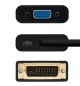 Adaptador DVI Macho / VGA Fêmea 10cm