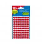 Etiquetas Redondas 08mm Vermelho Fluorescente 2081 288un