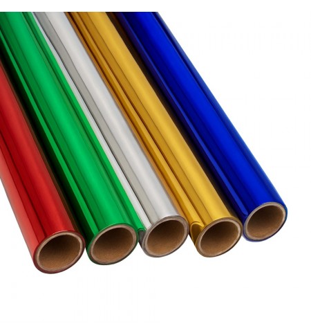 Papel Metalizado 50cmx2m Sortido Rolo