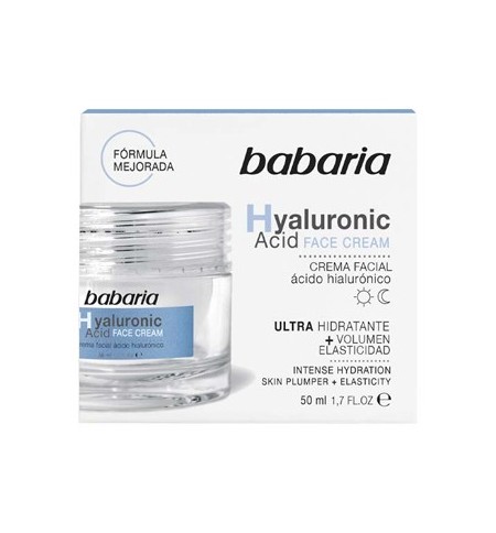Creme Facial Babaria Ultra Hidratante Ácido Hialurônico 50ml