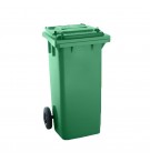 Contentor 120L Plástico 2 Rodas Verde c/ Tampa Verde